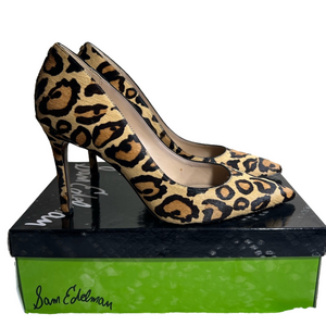 Sam Edelman New w/flaws Hazel Leopard Pump Heel Size 11